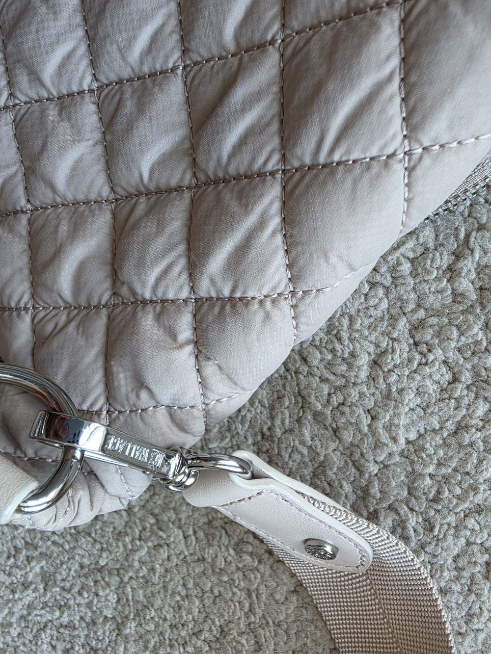 MZ Wallace Cream Quilted Crosby Crossbody Sling - Picture 11 of 13